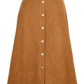 Corduroy Button Skirt