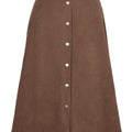 Corduroy Button Skirt