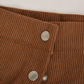 Corduroy Button Skirt