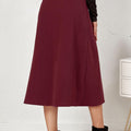 Corduroy Button Skirt