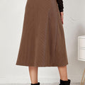 Corduroy Button Skirt