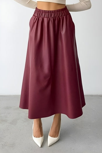 Burgundy Muse Skirt
