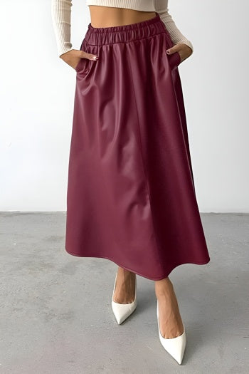 Burgundy Muse Skirt