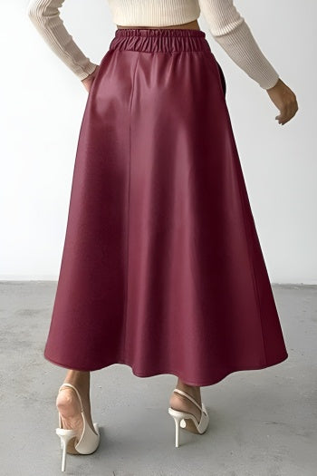 Burgundy Muse Skirt