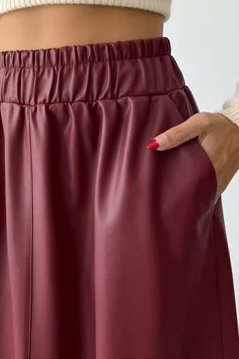 Burgundy Muse Skirt