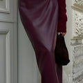 Crimson Veil Skirt