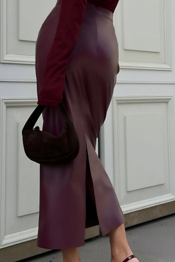 Crimson Veil Skirt