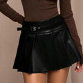 Mocha Muse Pleated Skirt