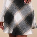 Crimson Check Skirt