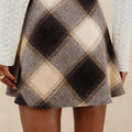 Crimson Check Skirt