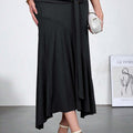 Noir Drape Skirt