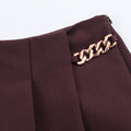 Bordeaux Chain Skirt