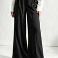 Satin Wide Leg Trousers