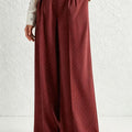 Satin Wide Leg Trousers