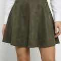 Suede Skater Skirt