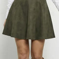Suede Skater Skirt