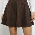 Suede Skater Skirt