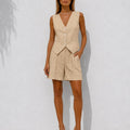 Coral Sunset Linen Set