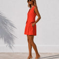 Coral Sunset Linen Set