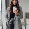 Noir Check Blazer