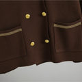 Taupe Double-Breasted Set