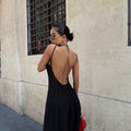 Enigmatic Backless Beauty