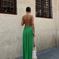 Enigmatic Backless Beauty