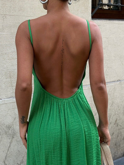 Enigmatic Backless Beauty