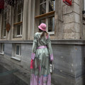 Rose Mist Satin Kimono