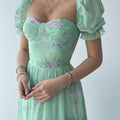 Emerald Blossom Dress