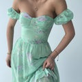 Emerald Blossom Dress