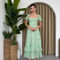 Emerald Blossom Dress