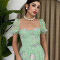 Emerald Blossom Dress
