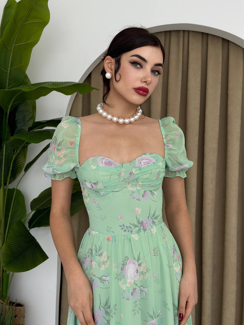 Emerald Blossom Dress