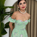 Emerald Blossom Dress