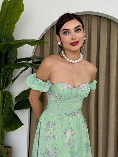 Emerald Blossom Dress