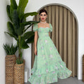 Emerald Blossom Dress