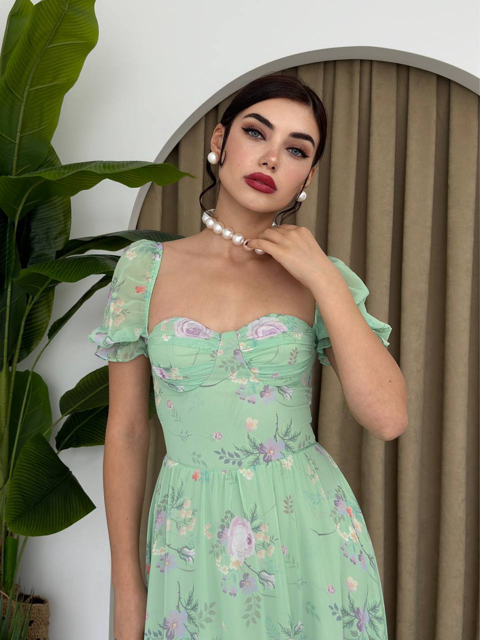 Emerald Blossom Dress