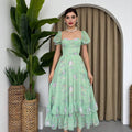 Emerald Blossom Dress