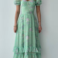 Emerald Blossom Dress