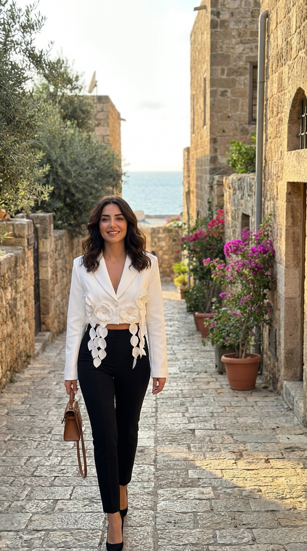Ivory Petal Blazer