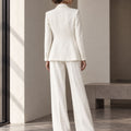 Ivory Embellished Tailored Suit