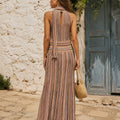 Rayure Plissee Maxi