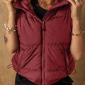 Wine Puffer Vest