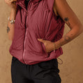Wine Puffer Vest