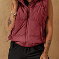 Wine Puffer Vest
