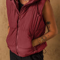 Wine Puffer Vest