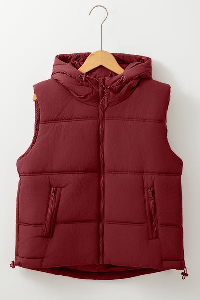 Wine Puffer Vest