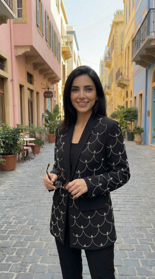 Midnight Lace Blazer