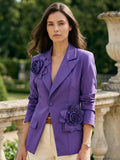 Violet Bloom Blazer